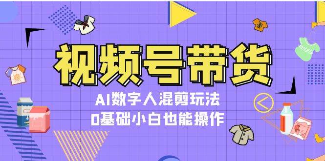 视频号带货，AI数字人混剪玩法，0基础小白也能操作-天云资源博客网-致力于共享资源