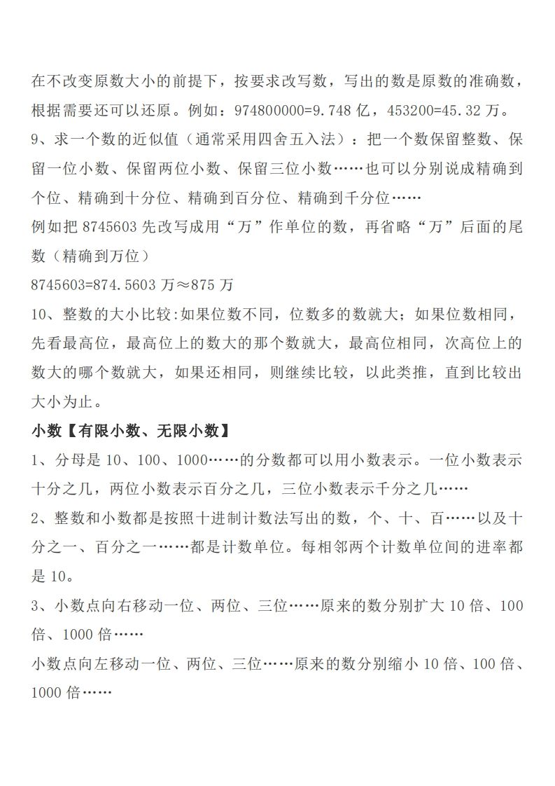 六下苏教版数学知识点汇总-天云资源博客网-致力于共享资源