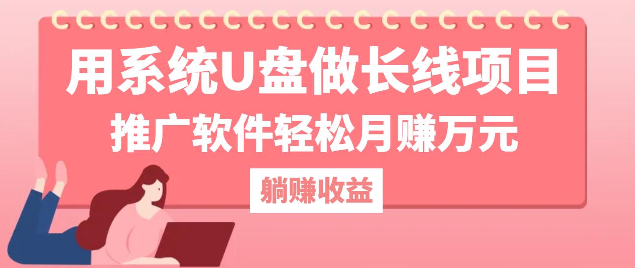 用系统U盘做长线项目，推广软件轻松月赚万元-天云资源博客网-致力于共享资源